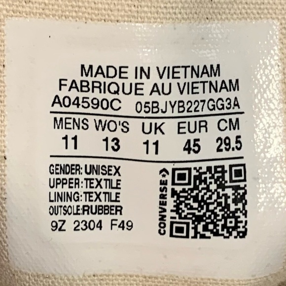 [NEW] CONVERSE CHUCK TAYLOR ALL STAR 70 HI VINTAGE CANVAS DUNESCAPE MENS SIZE 11 - Picture 8 of 10